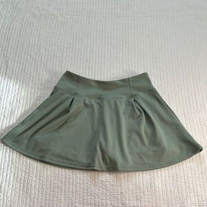Chic Olive Green Tennis Skirt